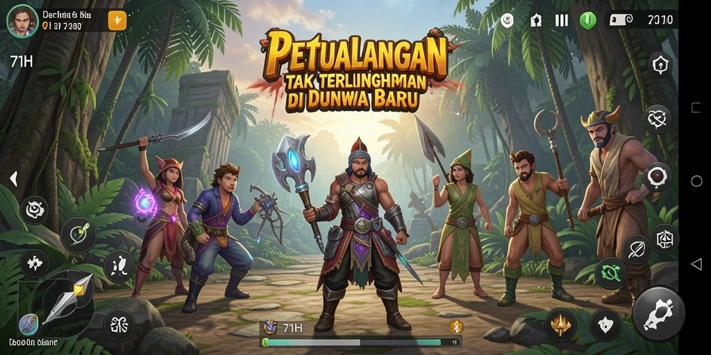 Gameplay seru di dunia petualangan yang memikat.