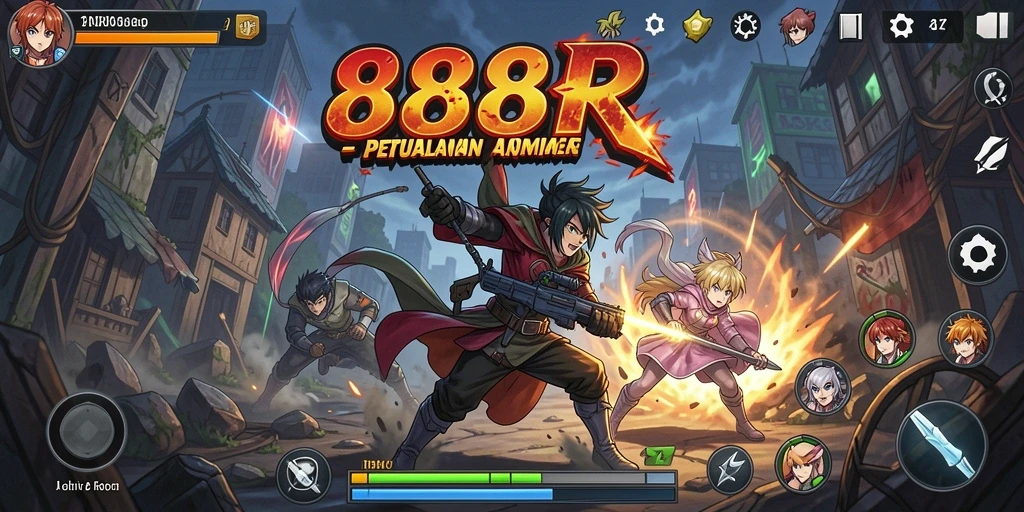 Gameplay seru dan karakter Anime yang menawan dalam 888R.