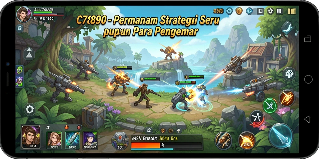 Tampilan gameplay C7890 menonjolkan strategi dan taktik yang mendebarkan.