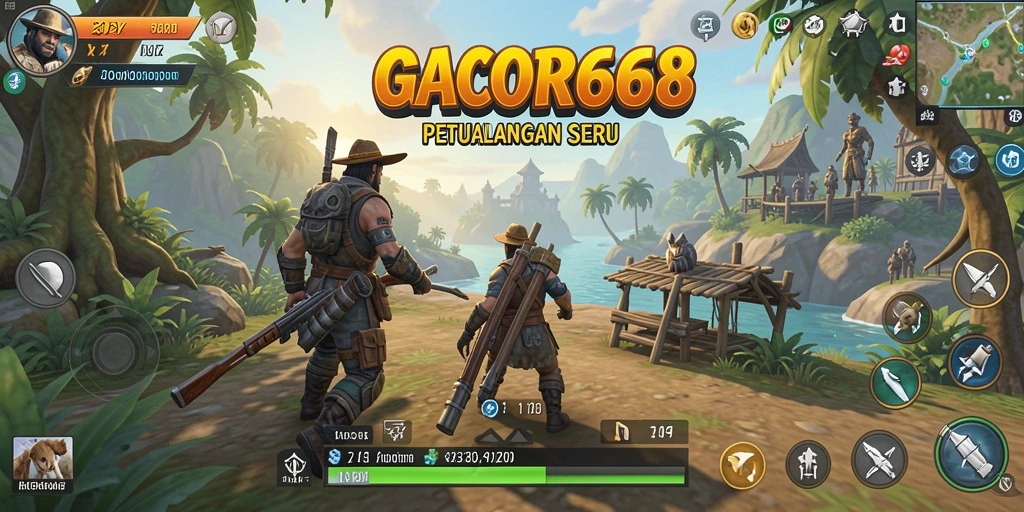 Screenshot GACOR668 menunjukkan pemandangan indah dunia terbuka.