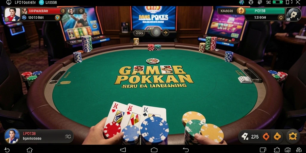 Tampilan menyerupai kasino nyata dalam LPO138 dengan gameplay Poker yang seru.