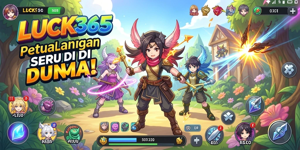 Tangkapan layar gameplay LUCK365 dengan karakter anime dalam aksi.