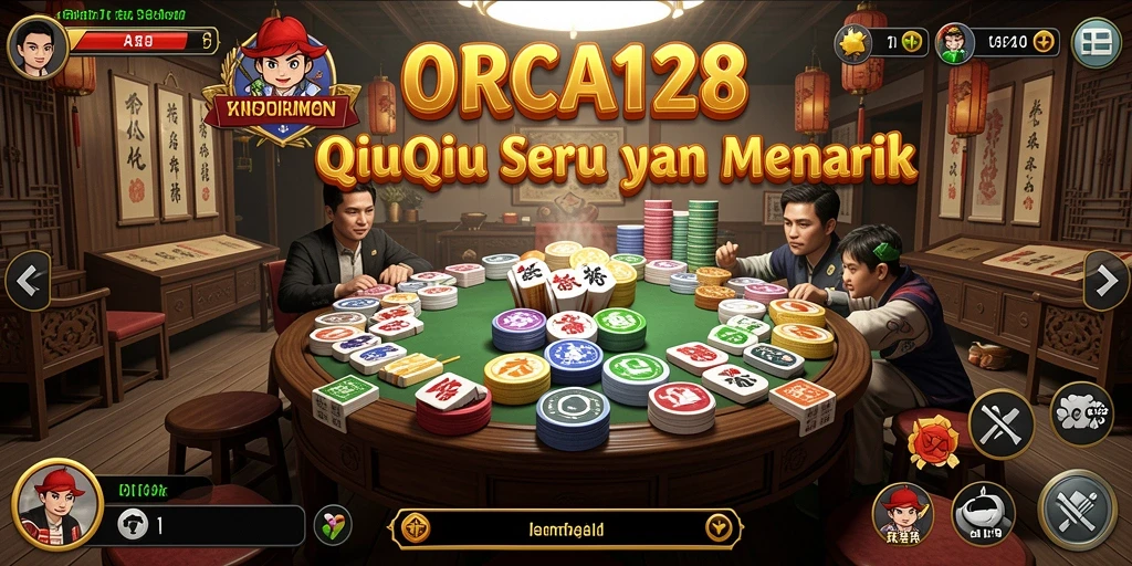 Tampilan gameplay seru dalam permainan QiuQiu ORCA128.