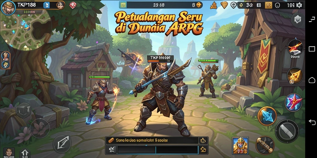 Screenshot gameplay TKP188 menunjukkan aksi pertarungan yang menegangkan.